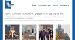 Desktop Screenshot of forum-stadtkirche.de