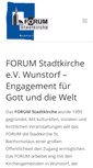 Mobile Screenshot of forum-stadtkirche.de
